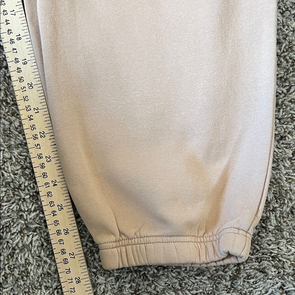 Like New! Nike Phoenix Fleece High Waisted Oversized Joggers Beige in Size M - Picture 15 of 16